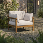 Modway Eleni Outdoor Patio Teak Wood Armchair