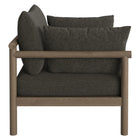 Modway Eleni 2-Piece Outdoor Patio Teak Wood Armchair and Ottoman Set