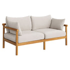 Modway Eleni Outdoor Patio Teak Wood Loveseat