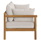 Modway Eleni Outdoor Patio Teak Wood Loveseat