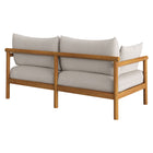 Modway Eleni Outdoor Patio Teak Wood Loveseat