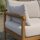 Modway Eleni Outdoor Patio Teak Wood Loveseat