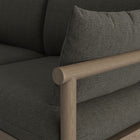 Modway Eleni Outdoor Patio Teak Wood Loveseat