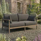 Modway Eleni Outdoor Patio Teak Wood Loveseat