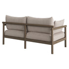 Modway Eleni Outdoor Patio Teak Wood Loveseat