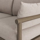 Modway Eleni Outdoor Patio Teak Wood Loveseat