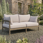 Modway Eleni Outdoor Patio Teak Wood Loveseat