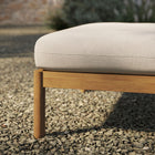 Modway Eleni Square Outdoor Patio Teak Wood Ottoman