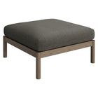 Modway Eleni 2-Piece Outdoor Patio Teak Wood Armchair and Ottoman Set
