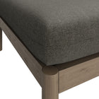 Modway Eleni Square Outdoor Patio Teak Wood Ottoman
