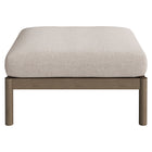 Modway Eleni Square Outdoor Patio Teak Wood Ottoman