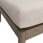 Modway Eleni Square Outdoor Patio Teak Wood Ottoman