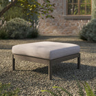 Modway Eleni Square Outdoor Patio Teak Wood Ottoman