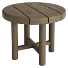 Modway Eleni 20-Inch Round Outdoor Patio Teak Wood Side Table