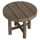 Modway Eleni 20-Inch Round Outdoor Patio Teak Wood Side Table