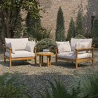 Modway Eleni 3-Piece Outdoor Patio Teak Wood Furniture Set