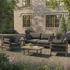 Modway Eleni 5-Piece Outdoor Patio Teak Wood Furniture Set