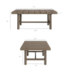 Modway Eleni 4-Piece Outdoor Patio Teak Wood Sofa Set