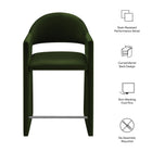 Modway Talia 37 Inch Performance Velvet Counter Stool
