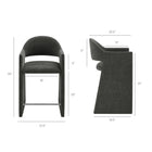 Modway Talia 37 Inch Upholstered Fabric Counter Stool