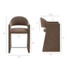 Modway Talia 37 Inch Upholstered Fabric Counter Stool