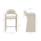 Modway Talia 41 Inch Performance Velvet Bar Stool