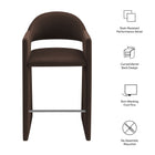 Modway Talia 41 Inch Performance Velvet Bar Stool