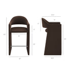 Modway Talia 41 Inch Performance Velvet Bar Stool