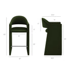 Modway Talia 41 Inch Performance Velvet Bar Stool