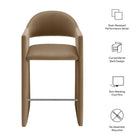 Modway Talia 41 Inch Performance Velvet Bar Stool