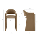 Modway Talia 41 Inch Performance Velvet Bar Stool