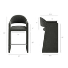 Modway Talia 41 Inch Upholstered Fabric Bar Stool