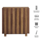 Modway Kline 2-Door Striped Accent Cabinet