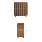 Modway Kline 2-Door Striped Accent Cabinet