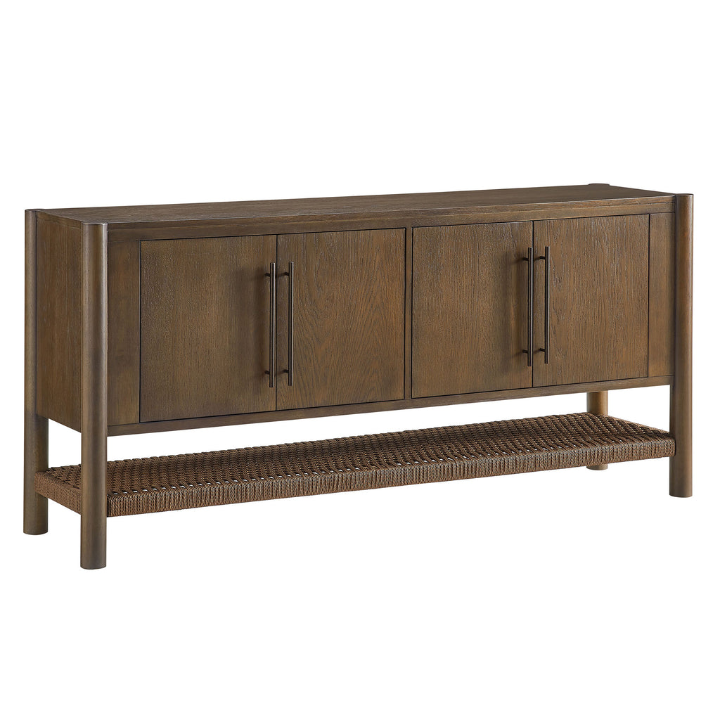 Modway Taschen 4-Door Wood Sideboard Cabinet