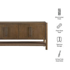 Modway Taschen 4-Door Wood Sideboard Cabinet
