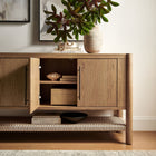 Modway Taschen 4-Door Wood Sideboard Cabinet