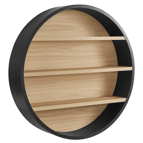 Modway Romy 47" Round Wall Book Shelf