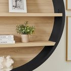 Modway Romy 47" Round Wall Book Shelf