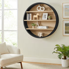 Modway Romy 47" Round Wall Book Shelf