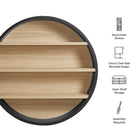 Modway Romy 47" Round Wall Book Shelf