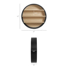 Modway Romy 47" Round Wall Book Shelf