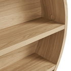 Modway Romy 47" Round Wall Book Shelf