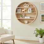 Modway Romy 47" Round Wall Book Shelf