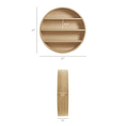 Modway Romy 47" Round Wall Book Shelf