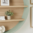 Modway Romy 47" Round Wall Book Shelf