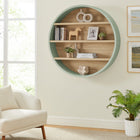 Modway Romy 47" Round Wall Book Shelf