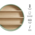 Modway Romy 47" Round Wall Book Shelf