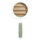 Modway Romy 47" Round Wall Book Shelf