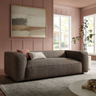 Modway Auren 88 Inch Lattice Bouclé Upholstered Sofa